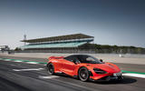 McLaren 765LT 2020 road test review - on track front