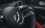 17 Mercedes Benz E Class Cabriolet 2021 road test review steering wheel buttons