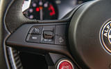 Alfa Romeo Stelvio Quadrifoglio 2019 road test review - steering wheel buttons
