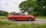 BMW 3 Series 330e 2020 road test review - on the road side