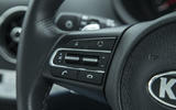 Kia Stinger GT line 2018 review wheel infotainment buttons