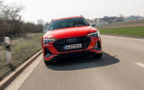 Audi E-tron Sportback 2020 road test review - on the road nose