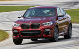 BMW X4 2018 road test review cornering front