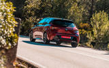 Toyota Corolla hybrid hatchback 2019 road test review - cornering rear