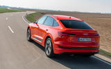 Audi E-tron Sportback 2020 road test review - hero rear