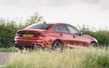 BMW 3 Series 330e 2020 road test review - hero rear