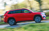 2 Skoda Kodiaq vRS 2022 road test side pan