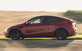 2 Tesla Model Y LHD UK first drive 2021 hero side