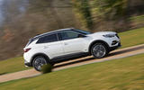 Vauxhall Grandland X Hybrid4 2020 road test review - hero side