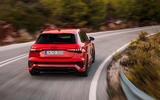 20 Audi RS3 2021 first drive review cornering rear