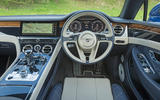 Bentley Continental GT 2018 Autocar road test review cabin