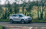 20 Land Rover Range Rover Evoque 2021 road test review on road front