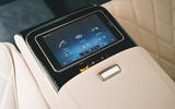 20 Mercedes Benz S Class 2022 road test review rear infotainment