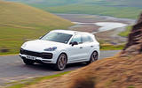 Porsche Cayenne Turbo 2018 road test review on the road action