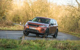 Land Rover Discovery Sport 2020 road test review - cornering front