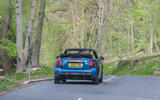 23 Mini Convertible 2021 RT on road rear