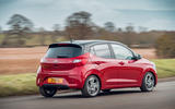 Hyundai i10 2020 road test review - cornering rear