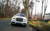 Rolls Royce Cullinan 2020 road test review - on the road nose