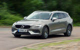 Volvo V60 2018 road test review on the road left