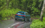 Audi E-tron 55 Quattro 2019 road test review - cornering rear