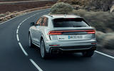 Audi RS Q8 2020 road test review - cornering rear