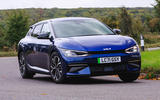 25 Kia EV6 2022 road test review cornering front