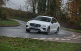 Volvo S60 Polestar Engineered 2020 road test review - cornering front