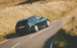 Alpina B3 Touring 2020 road test review - cornering rear