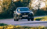26 Cupra Formentor 2021 road test review cornering front