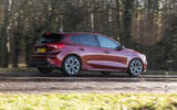 Ford Focus ST-line X 2019 road test review - on the road rear side