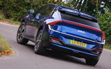 26 Kia EV6 2022 road test review cornering rear