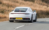 Porsche 911 Carrera S 2019 road test review - cornering rear