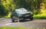 27 Genesis GV80 2021 road test review cornering front