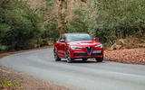 Alfa Romeo Stelvio Quadrifoglio 2019 road test review - cornering front