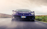 Lamborghini Aventador SVJ 2019 road test review - on the road nose