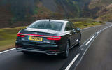 Audi A8 60 TFSIe 2020 road test review - hero rear