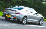 3 Genesis G70 2021 road test review tracking rear