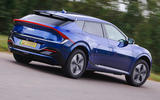 3 Kia EV6 2022 road test review tracking rear