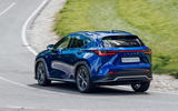 3 Lexus NX 2021 UK first drive review tracking rear