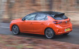Vauxhall Corsa 2020 road test review - tracking rear