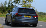 Volvo V90 T6 Recharge PHEV 2020 road test review - hero rear