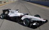 Sauber's sponsorless F1 car