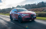 Alfa Romeo Stelvio Quadrifoglio 2019 road test review - on the road front