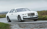 36 Rolls Royce Ghost 2021 road test review on road front