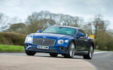Bentley Continental GT 2018 Autocar road test review cornering right