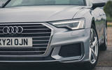 4 Audi A6 TFSIe 2022 road test review headlights