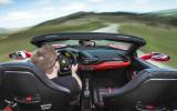 Ferrari 488 Spider roof-down driving