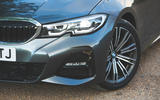 BMW 3 Series 320d 2019 Road Test review - headlights