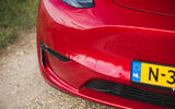 5 Tesla Model Y LHD UK first drive 2021 front bumper
