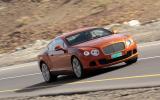 Bentley Continental GT on the highway